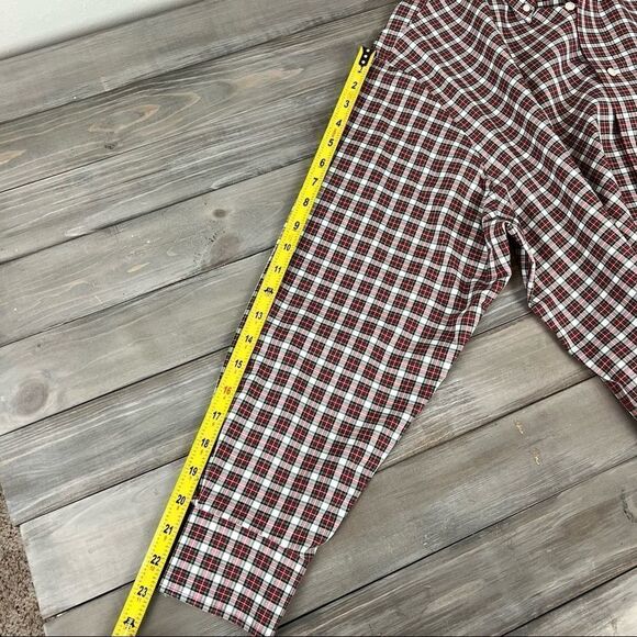 Lauren Ralph Lauren Red Plaid Button Classic Shirt - Picture 9 of 9